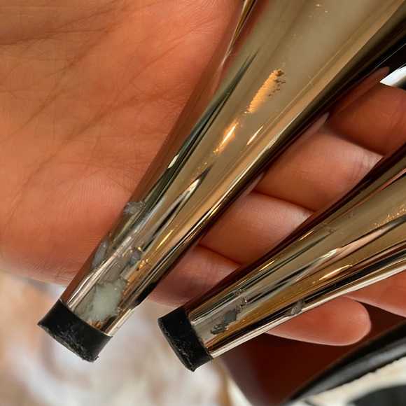 Lanvin x H&M Black Leather Pumps with Bow - Picture 7 of 9